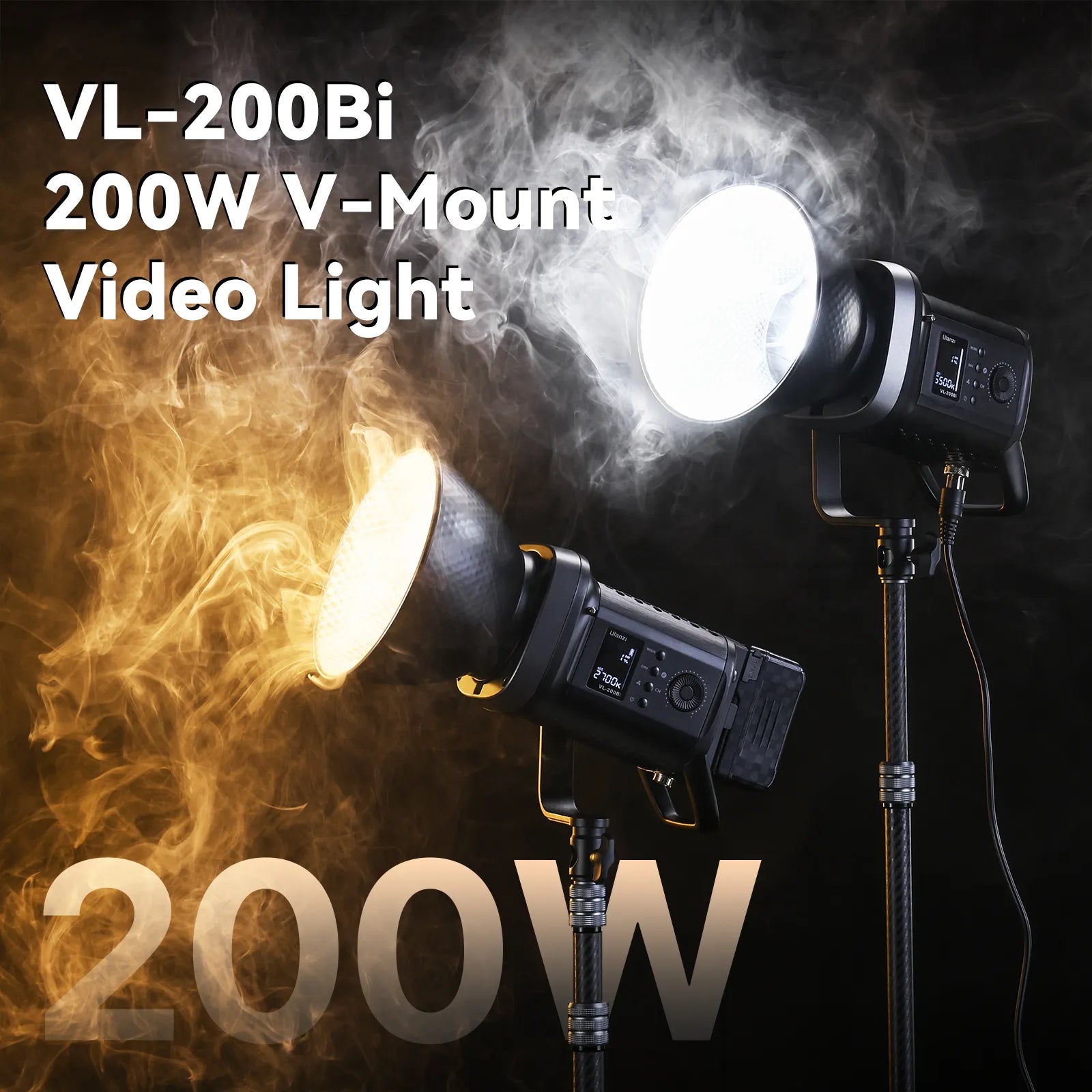 Ulanzi VL-200Bi 200W V-Mount Video Light L079CNA1 - Image 2