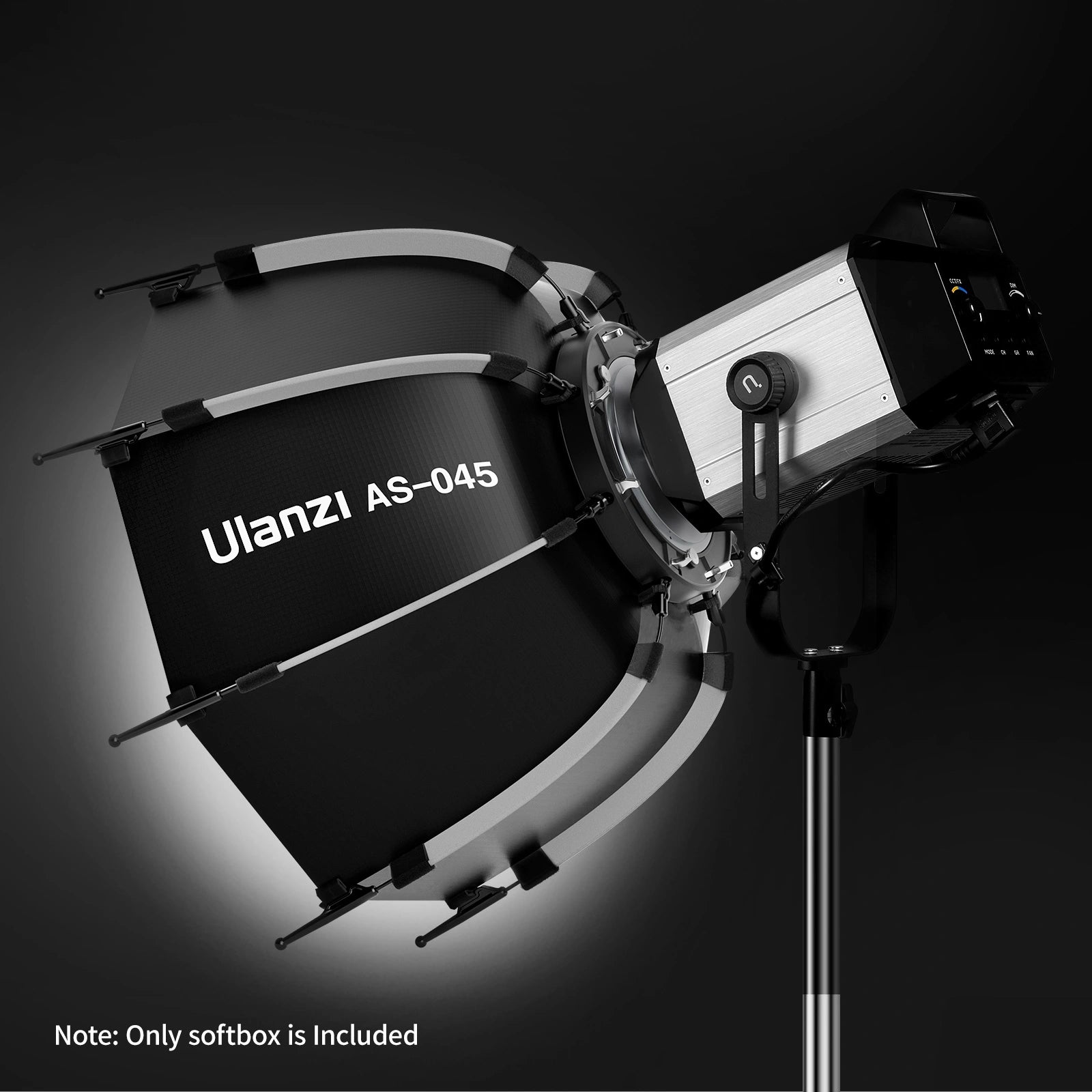 Ulanzi AS-045 Octagonal Softbox with Honeycomb Grid & Bowen Mount - Image 4